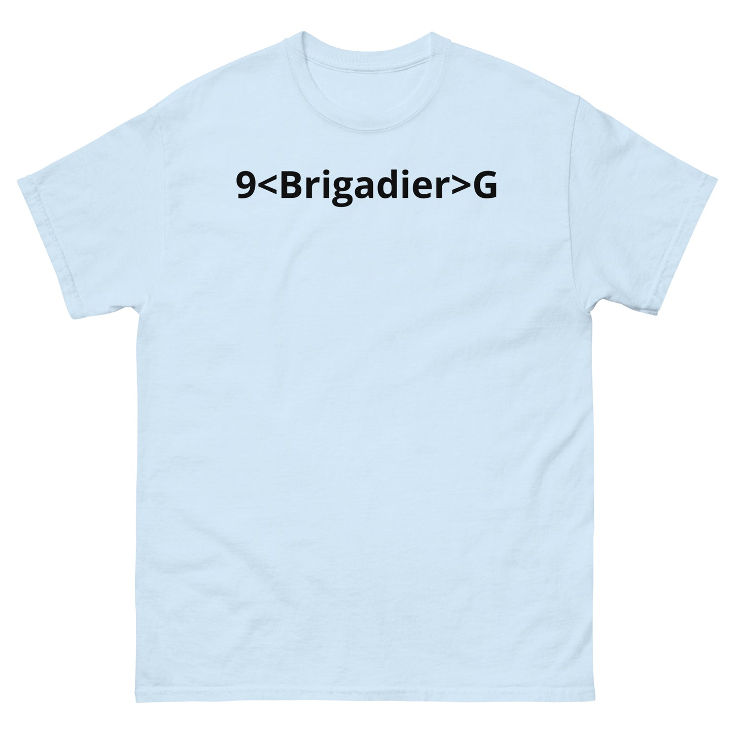 "9<Brigadier>G BL" Men's classic tee