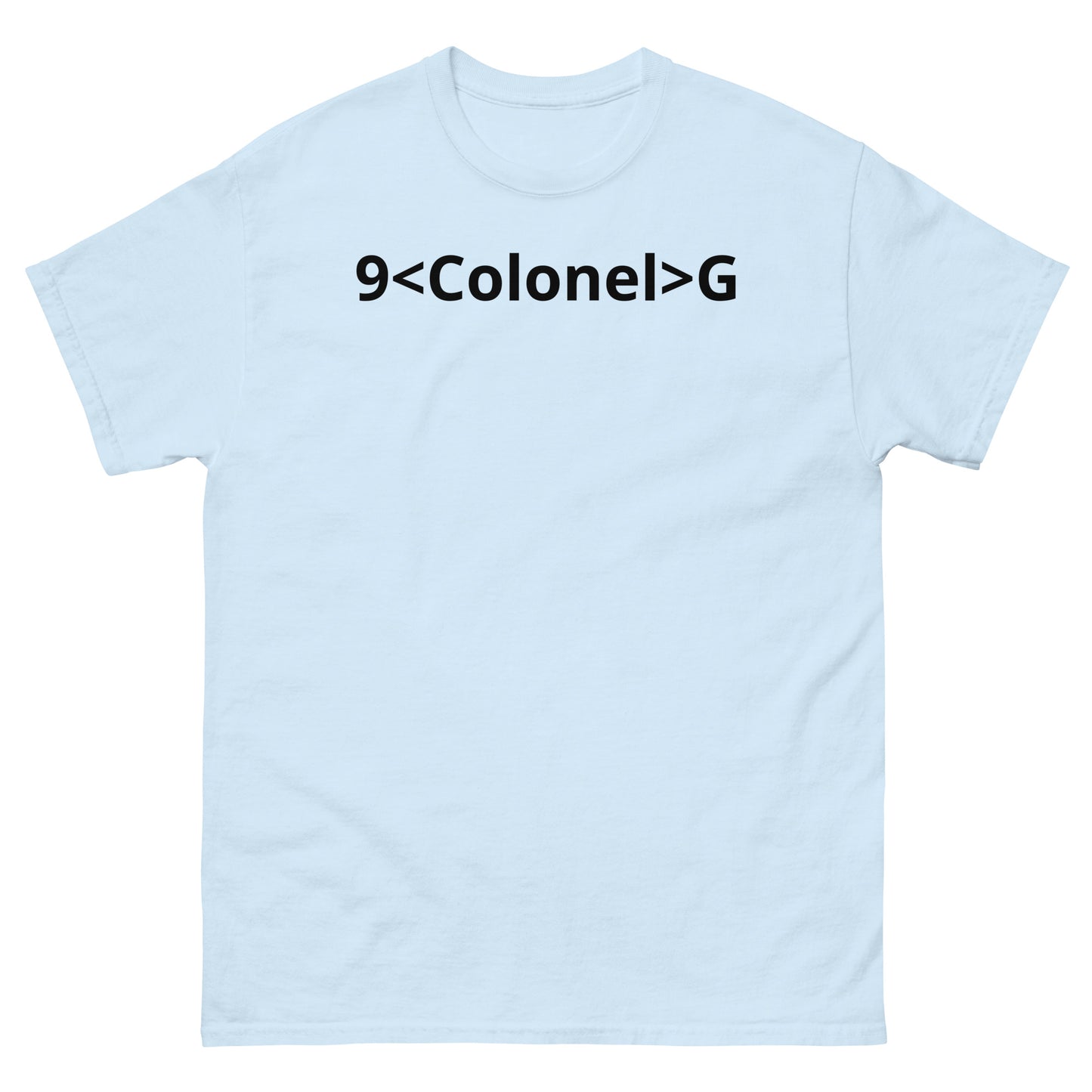 "9<Colonel>G BL" Men's classic tee