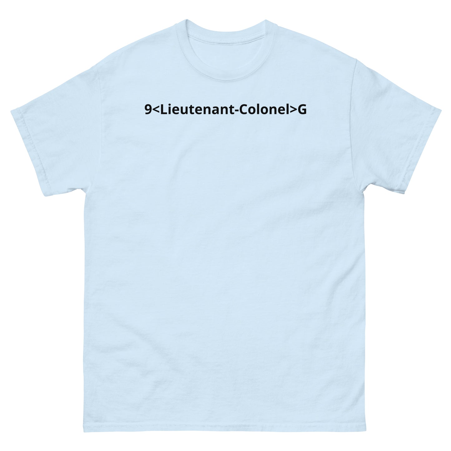 "9<Lieutenant-Colonel>G BL" Men's classic tee