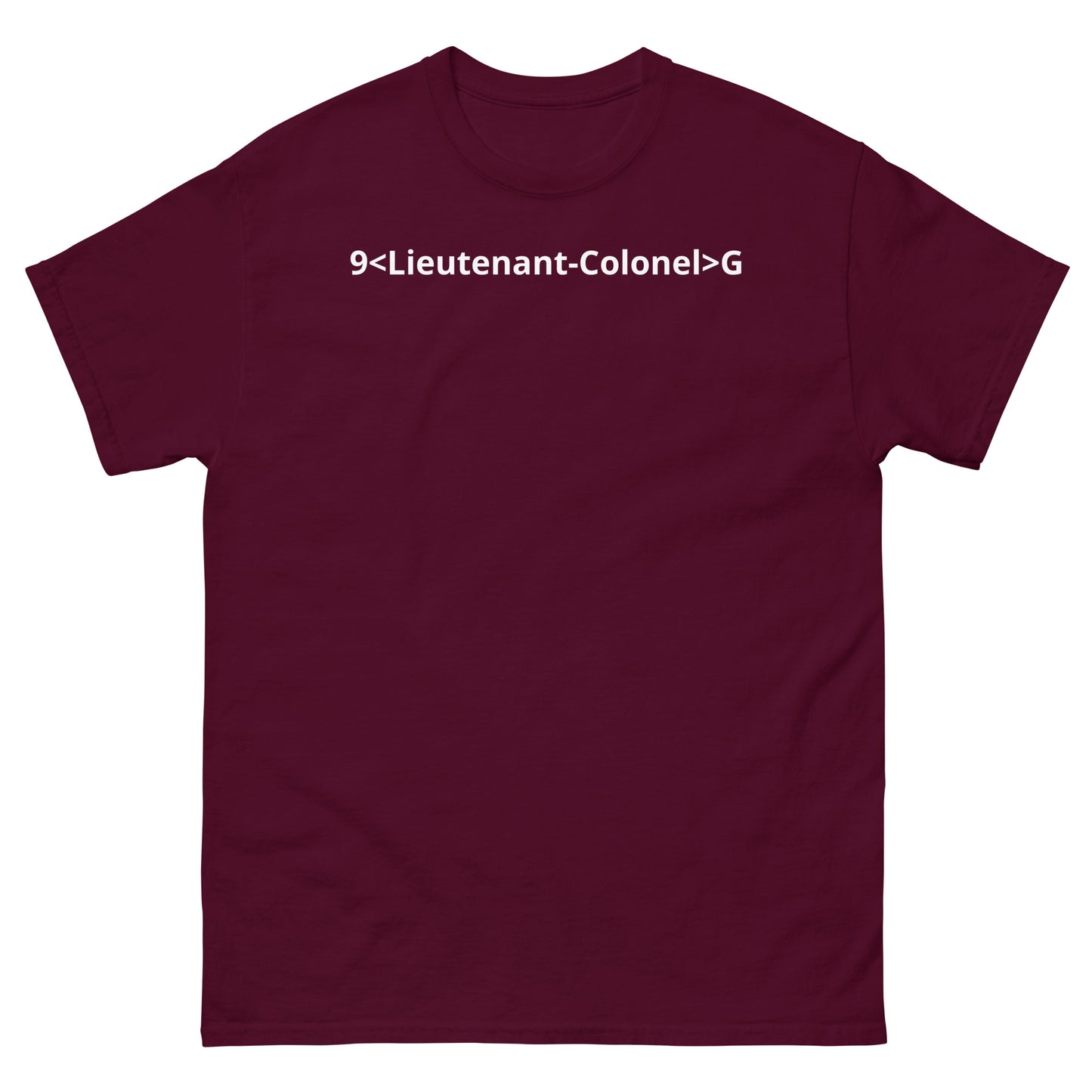 "9<Lieutenant-Colonel>G WL" Men's classic tee