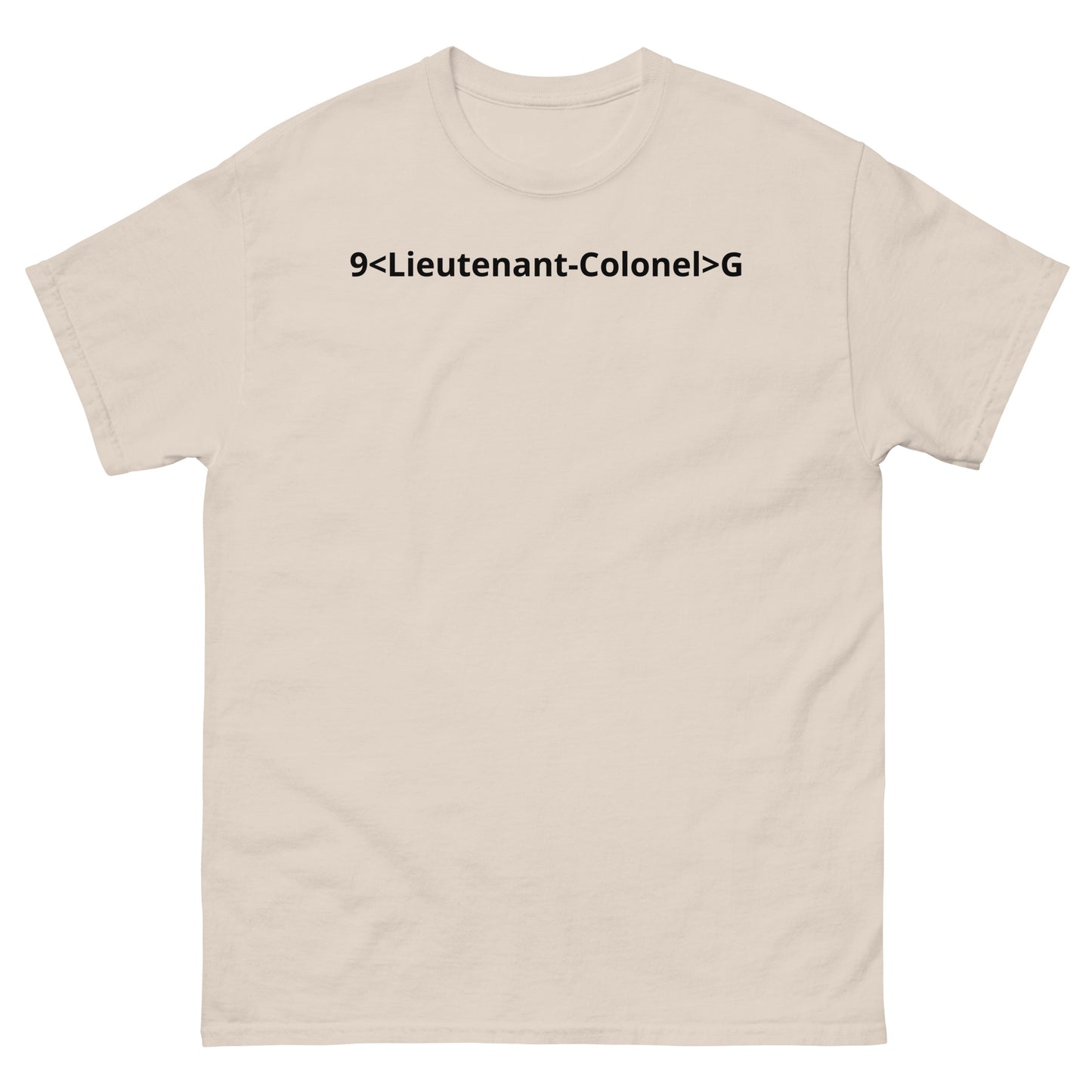 "9<Lieutenant-Colonel>G BL" Men's classic tee