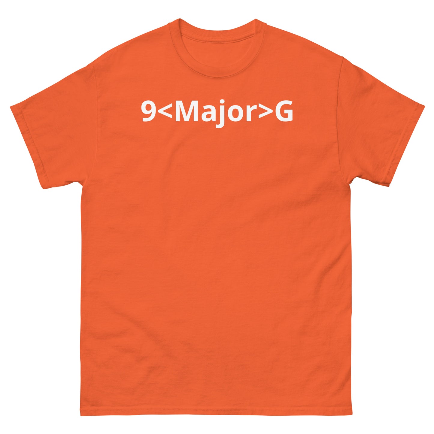 "9<Major>G WL" Men's classic tee