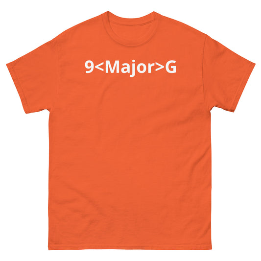 "9<Major>G WL" Men's classic tee