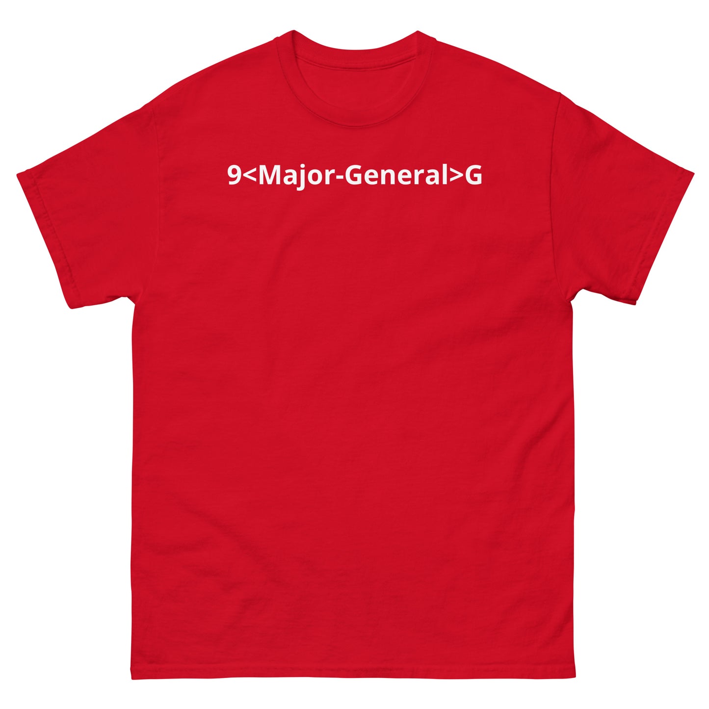 "9<Major-General>G WL" Men's classic tee