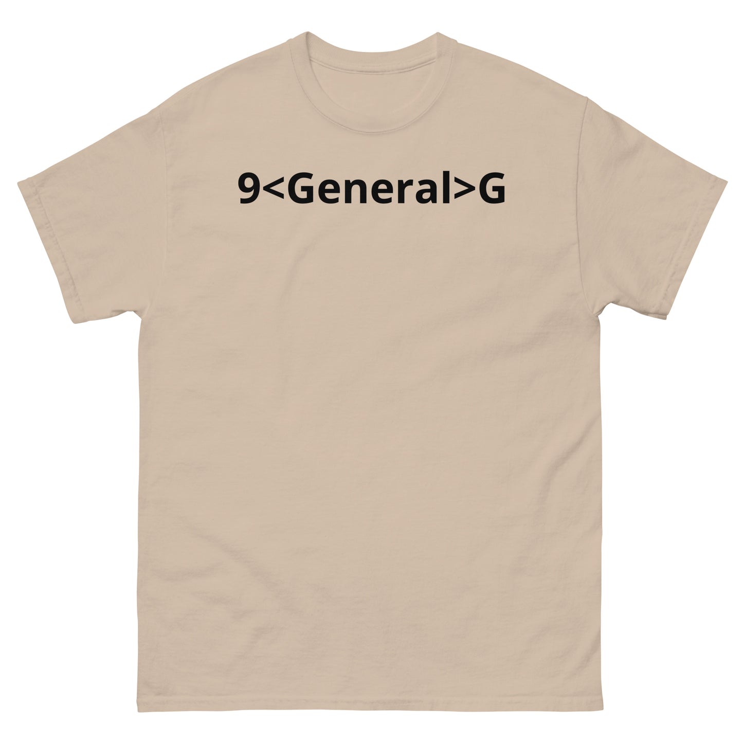 "9<General>G BL" Men's classic tee