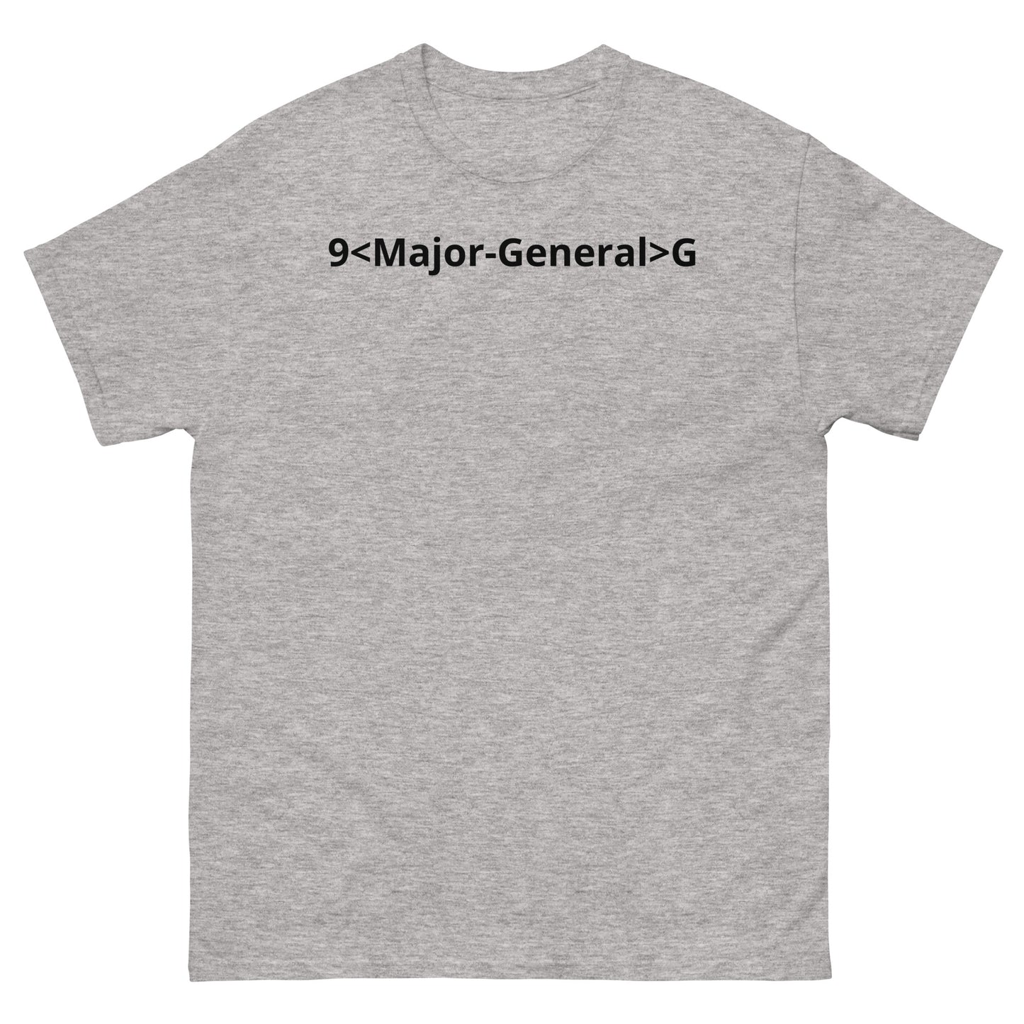 "9<Major-General>G BL" Men's classic tee