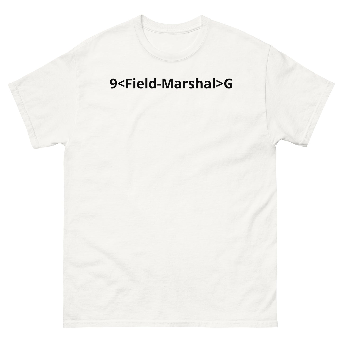 "9<Field-Marshal>G BL" Men's classic tee