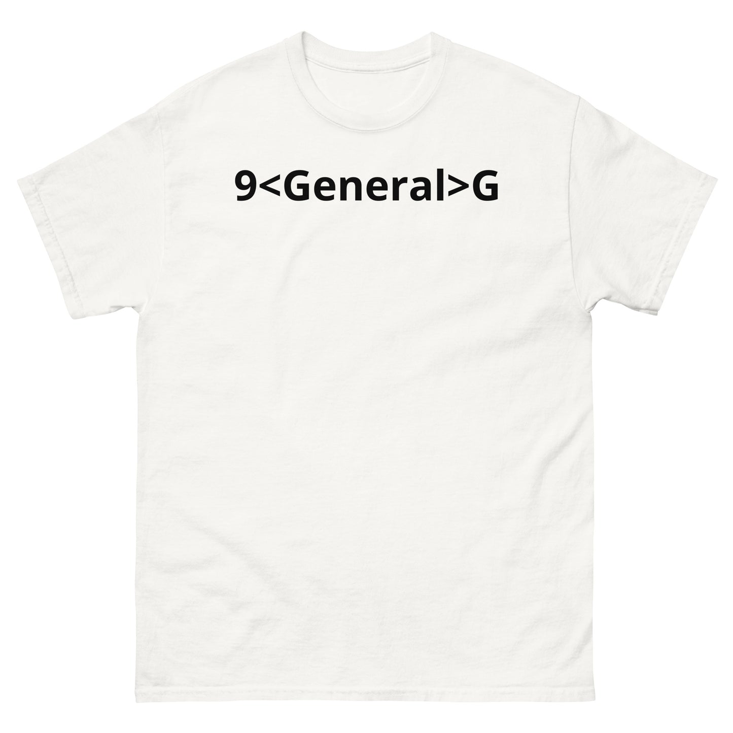 "9<General>G BL" Men's classic tee