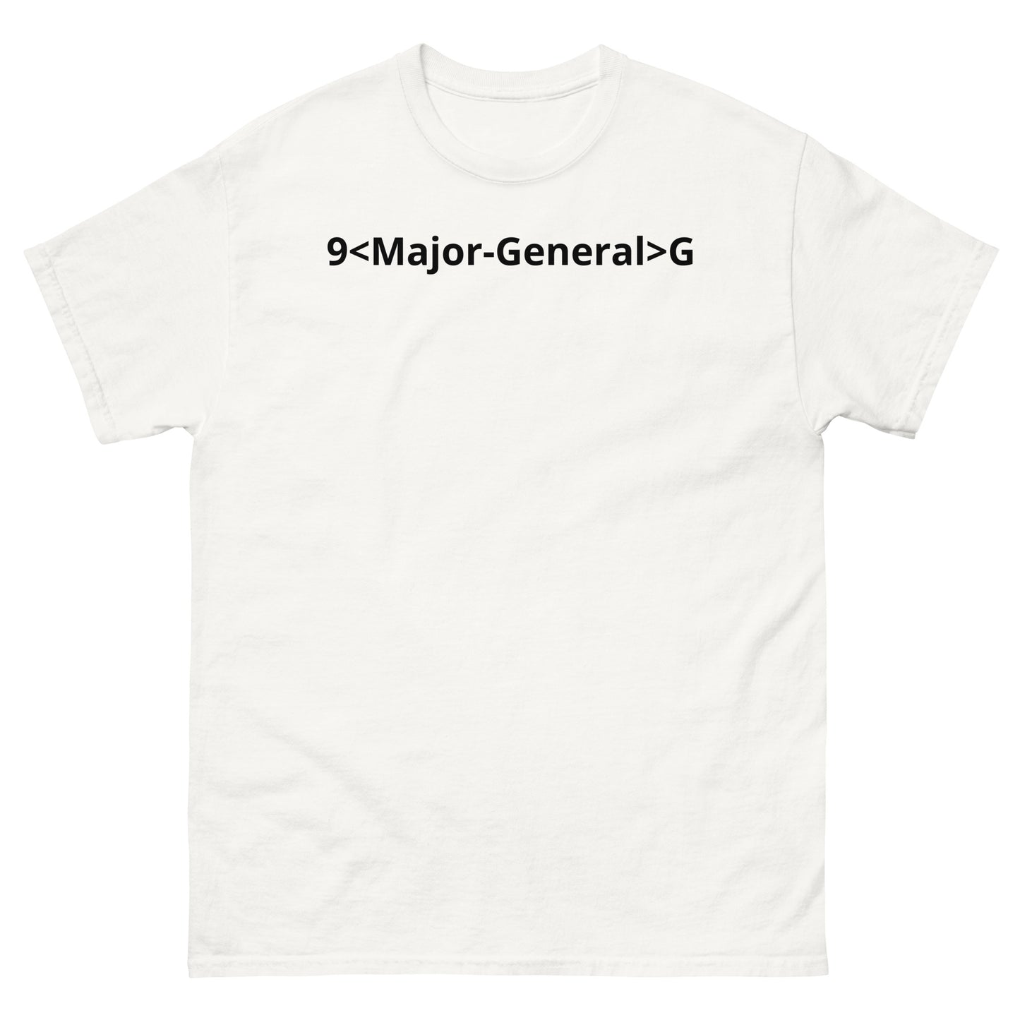 "9<Major-General>G BL" Men's classic tee