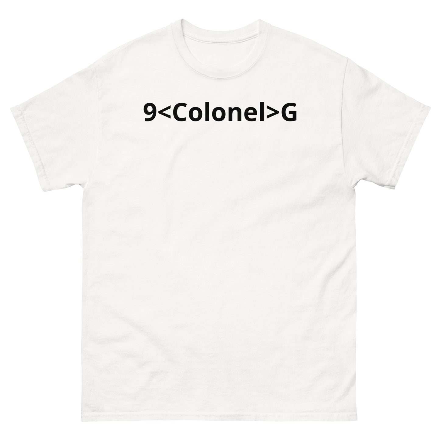 "9<Colonel>G BL" Men's classic tee