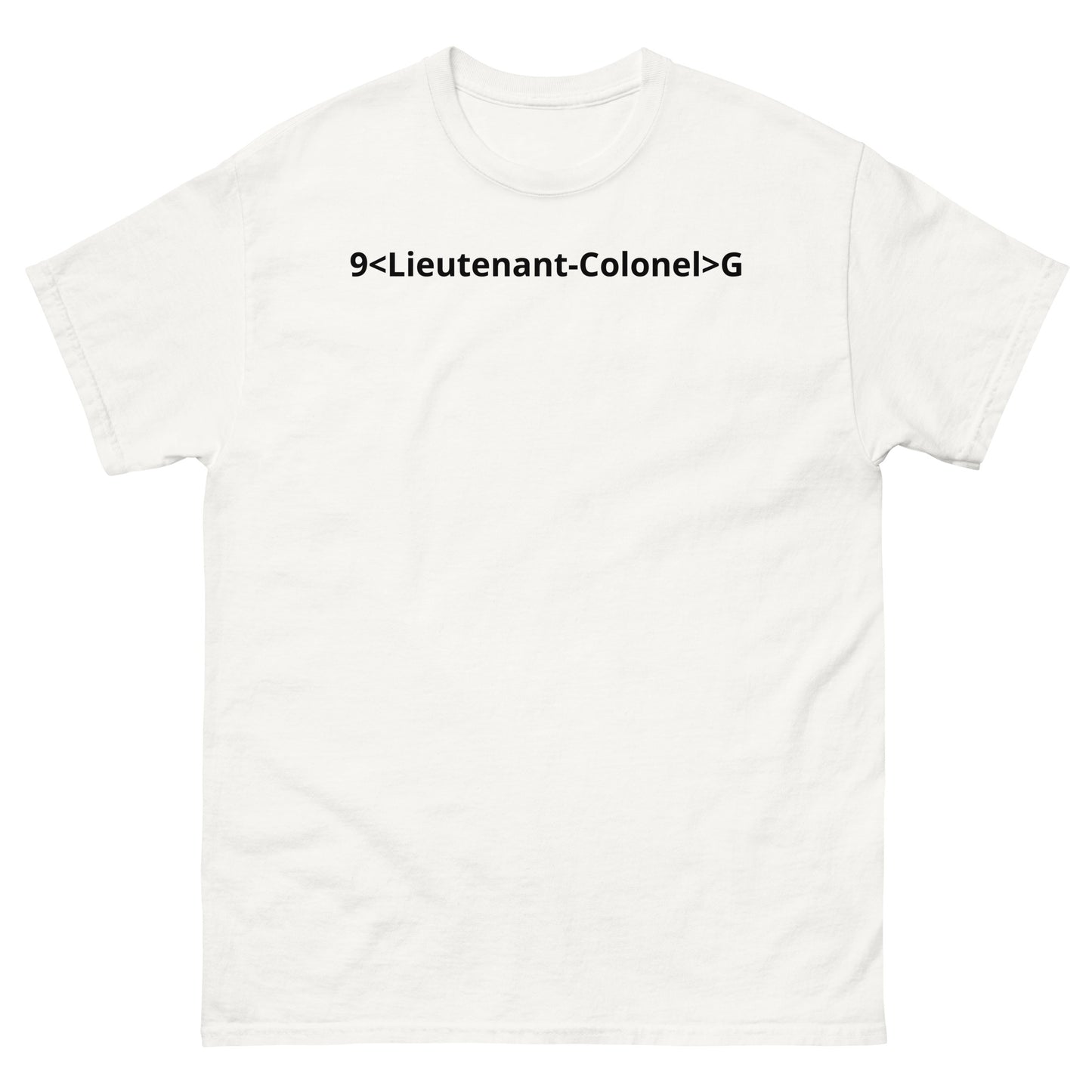 "9<Lieutenant-Colonel>G BL" Men's classic tee